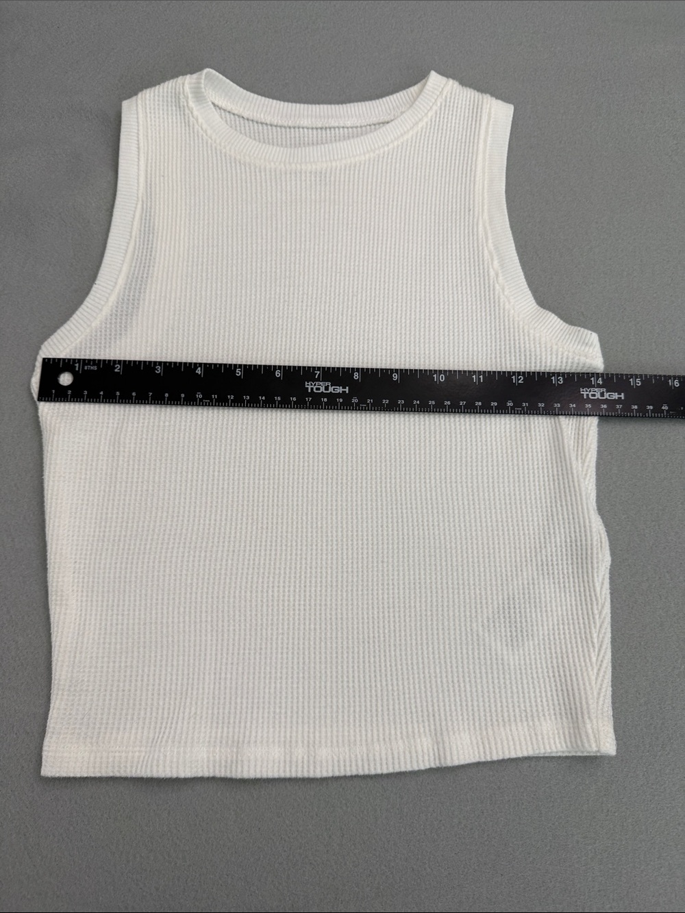 Hollister Ribbed Tank Top Set - White and Blueish Grey - size Medium - Picture 5 of 9